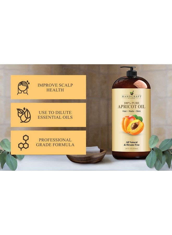 handcraft Blends Apricot Kernel Oil100% Pure And Naturalpremium Quality Cold Pressed Carrier Apricot Oil For Aromatherapy Massage And Moisturizing Skinhuge 28 Fl. Oz - Image 4
