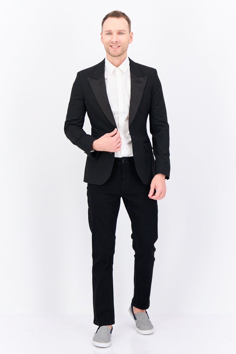Asos Design Men Slim Fit Solid Formal Blazer, Black - Image 4