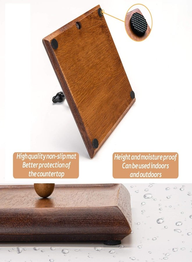 ALLCENER Wooden Napkin Holder for Table, Napkin Holders for Paper Napkins, Wooden Flat Napkin Holder with Bird-shaped Handle, Rustic Kitchen Decor for Counter, Ideal Napkin Dispenser for Dining Countertops - Image 5