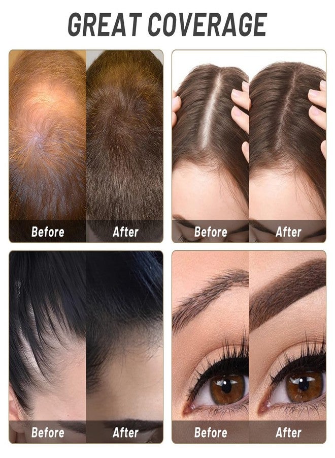 Luxecolors Root Touch Up Powder (Light Brown) for Thinning Hair Concealer, Gray Coverage, Eyebrows Powder, Bald Spot Root Cover Up for Women - Image 4