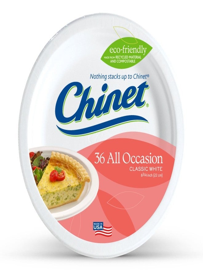 Chinet Premium 8 3/4-Inch Paper Plates, 36 Count - Image 1