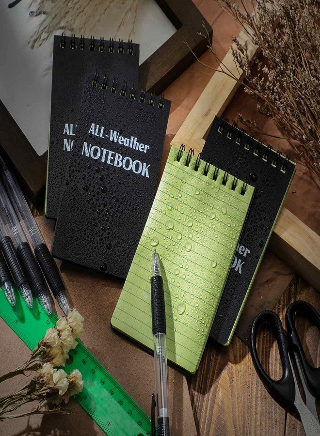 Chinco 20 Pcs All Weather Pocket Notepads,5 x 3 Inch,Black Top Spiral Style - Image 4