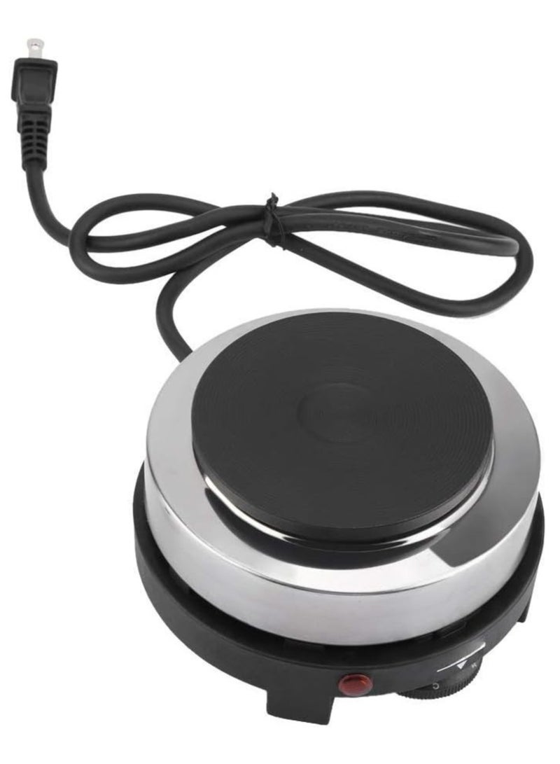 ECVV Portable Electric Stove 500W Mini Hot Plate, Compact Single Burner for Cooking, Soup, Tea, Coffee, Porridge & Hot Pot, Fast Heating Multifunctional Electric Cooker for Home & Travel - Image 1