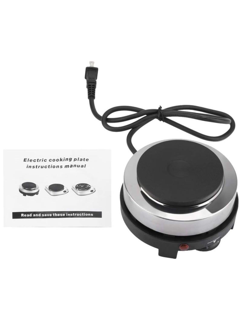 ECVV Portable Electric Stove 500W Mini Hot Plate, Compact Single Burner for Cooking, Soup, Tea, Coffee, Porridge & Hot Pot, Fast Heating Multifunctional Electric Cooker for Home & Travel - Image 4