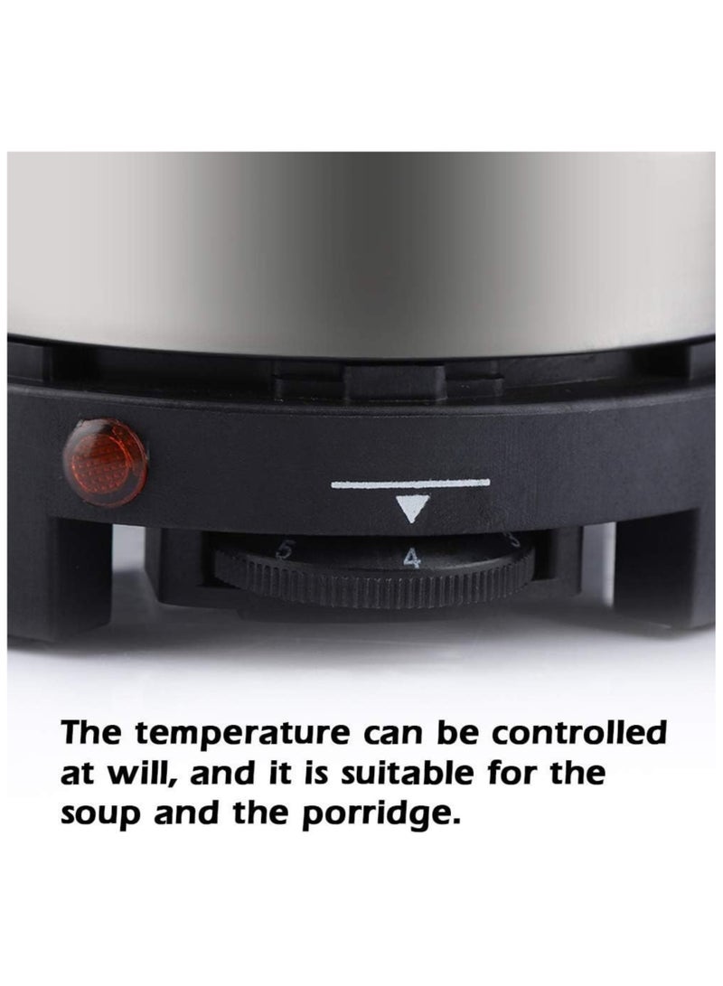 ECVV Portable Electric Stove 500W Mini Hot Plate, Compact Single Burner for Cooking, Soup, Tea, Coffee, Porridge & Hot Pot, Fast Heating Multifunctional Electric Cooker for Home & Travel - Image 3