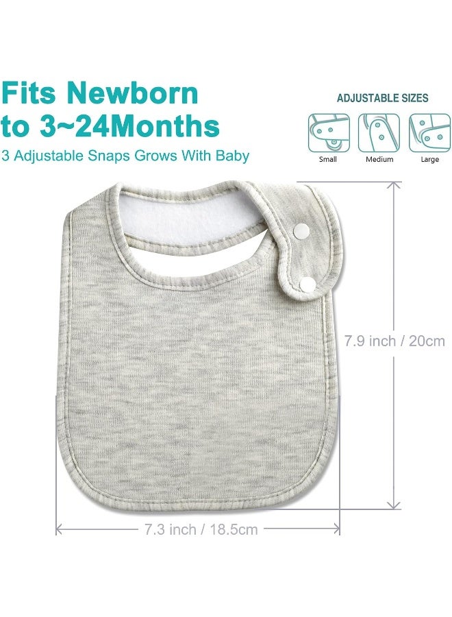 Benoxine Baby Bibs Soft and Absorbent Organic Cotton Bandana Drool Bibs Set for Boys Girls Newborn 0-36 Months - Image 5