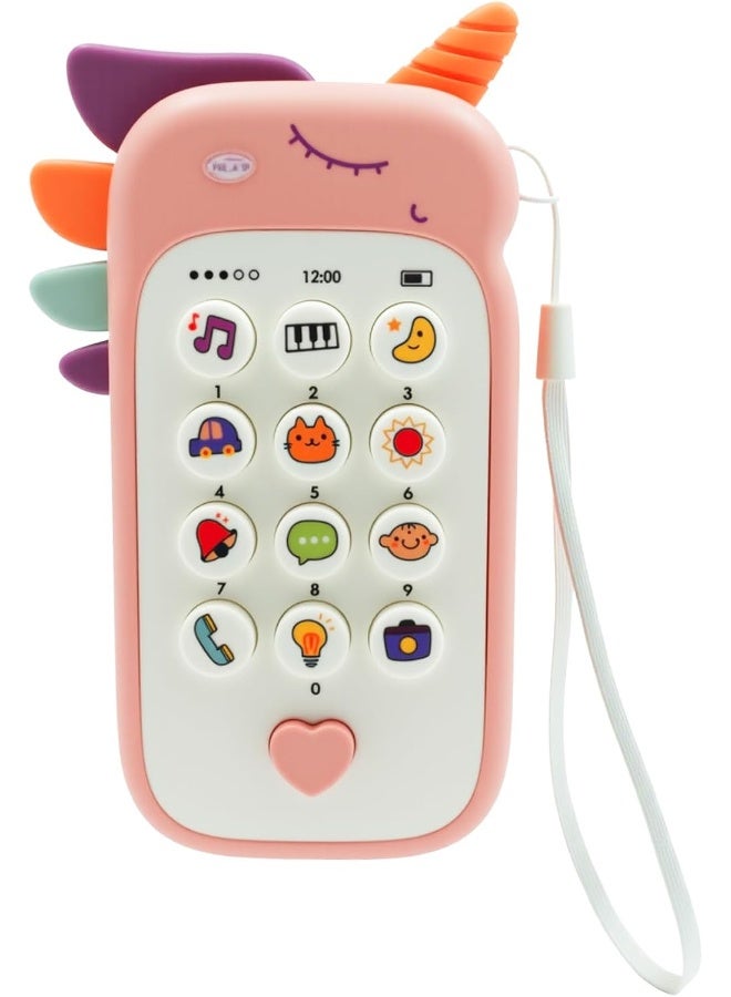 TOY GARDEN Baby Phone Toy for 1 Year Old Boys & Girls – Interactive Musical Learning Toy with Lights, Numbers, Animal & Vehicle Sounds, Adjustable Volume, Detachable Teether, Assorted Colors | Early Education Toy - Image 3