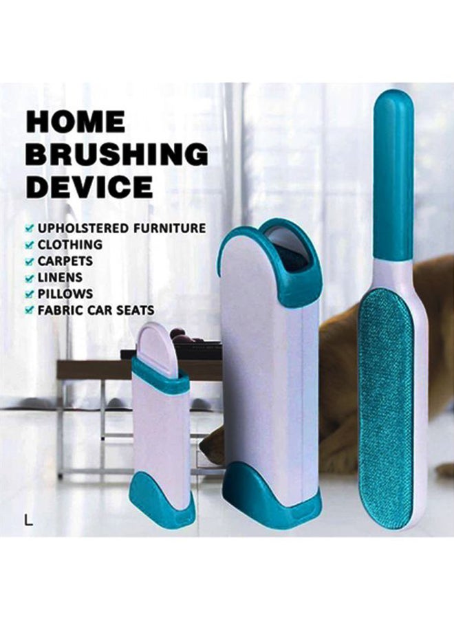 Double Sided Hair Pick Up White/Blue Brush (12.2x0.83x2.2), Holder (8.43x1.89x3), Scalp (5.75x1.14x2.4)inch - Image 3