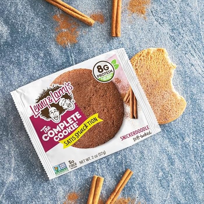 Lenny & Larry's The Complete Cookie, Snickerdoodle, Soft Baked, 8g Plant Protein, Vegan, Non-GMO, 2 Ounce Cookie (Pack of 12) - Image 3
