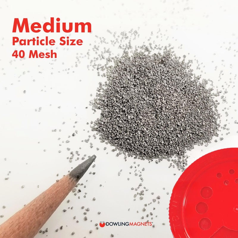 Dowling Magnets Dowling Magnets Iron Filings Variety Pack, 3 Jars (fine, Medium, coarse), 12 Ounces Each (731050)  - Image 4