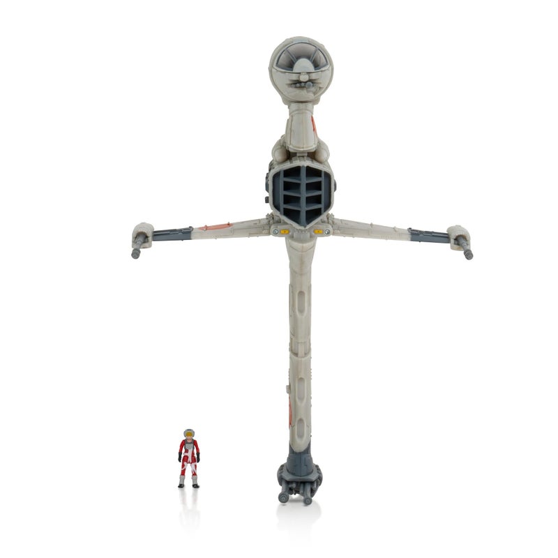 STAR WARS Micro Galaxy Squadron B-Wing Starfighter - 5-Inch Vehicle with Rotating Cockpit, Foldout Wings, and 1-Inch Micro Figure Accessory - Image 1