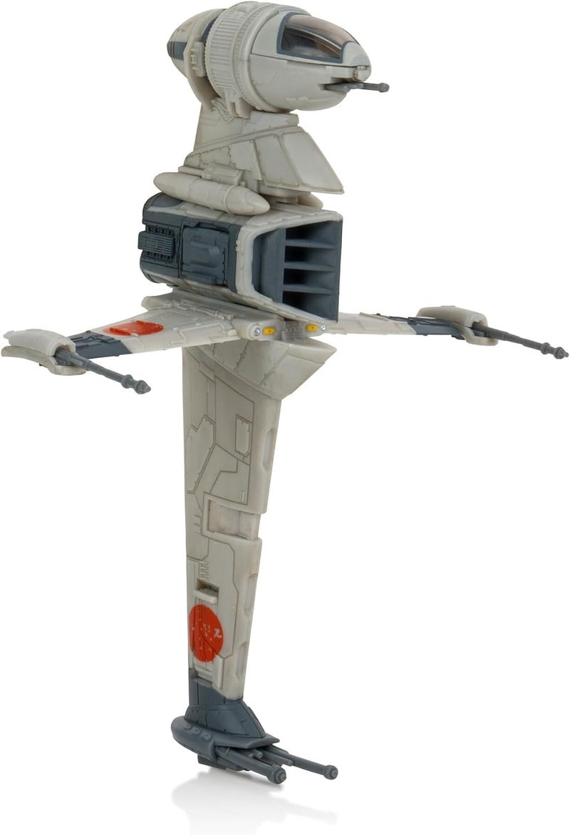 STAR WARS Micro Galaxy Squadron B-Wing Starfighter - 5-Inch Vehicle with Rotating Cockpit, Foldout Wings, and 1-Inch Micro Figure Accessory - Image 4