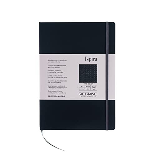 Fabriano Ispira HardCover Notebook 58 x 83 A5 Dotted Black - Image 3