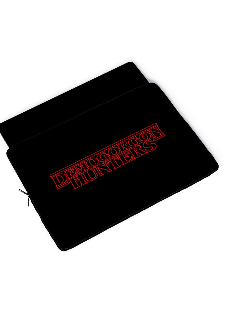 LOUD UNIVERSE Demogorgon Hunter Design Laptop Sleeve 13 inch Black/Red Tablet Sleeve - Image 4