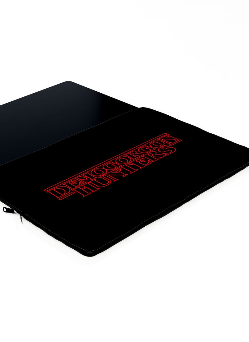 LOUD UNIVERSE Demogorgon Hunter Design Laptop Sleeve 13 inch Black/Red Tablet Sleeve - Image 3