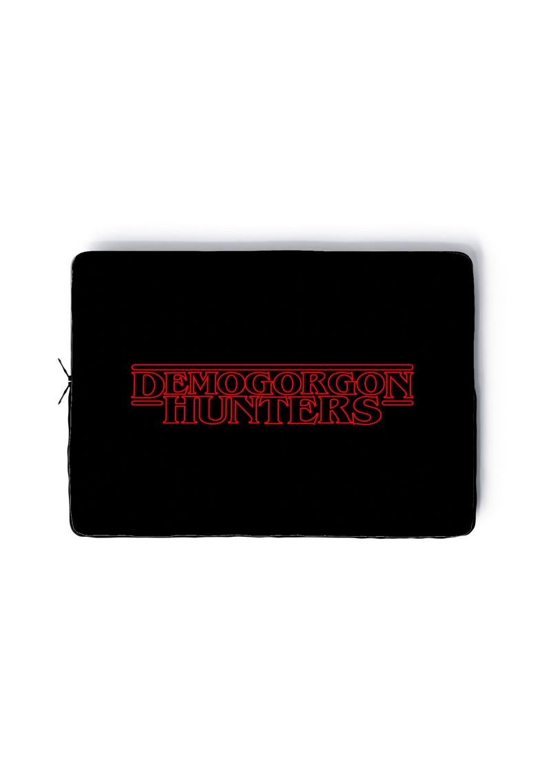 LOUD UNIVERSE Demogorgon Hunter Design Laptop Sleeve 13 inch Black/Red Tablet Sleeve - Image 1