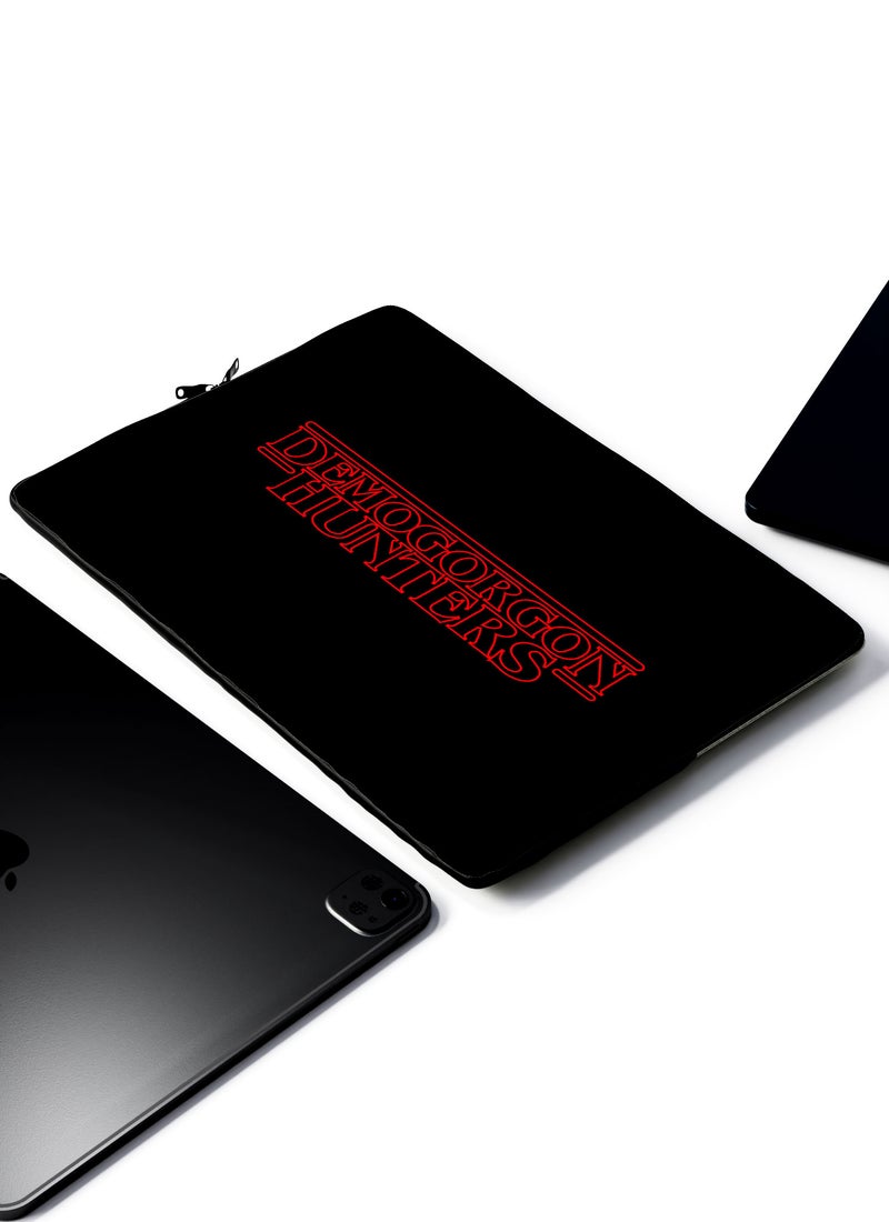 LOUD UNIVERSE Demogorgon Hunter Design Laptop Sleeve 13 inch Black/Red Tablet Sleeve - Image 2