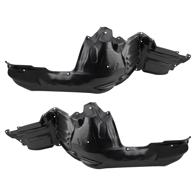 TRQ Front Inner Fender Liner Set Compatible with 20162017 Subaru Crosstrek 20122014 Impreza 20132015 XV Crosstrek SU1248124 SU1249124