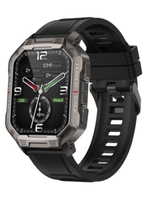 NX3 1.83 inch Color Screen Smart Watch,Support Heart Rate Monitoring/Blood Pressure Monitoring(Black)