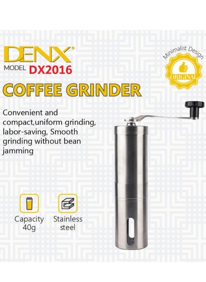 Denx Easy-To-Use Stainless Steel Manual Coffee Grinder With A Capacity Of 40G - Image 4
