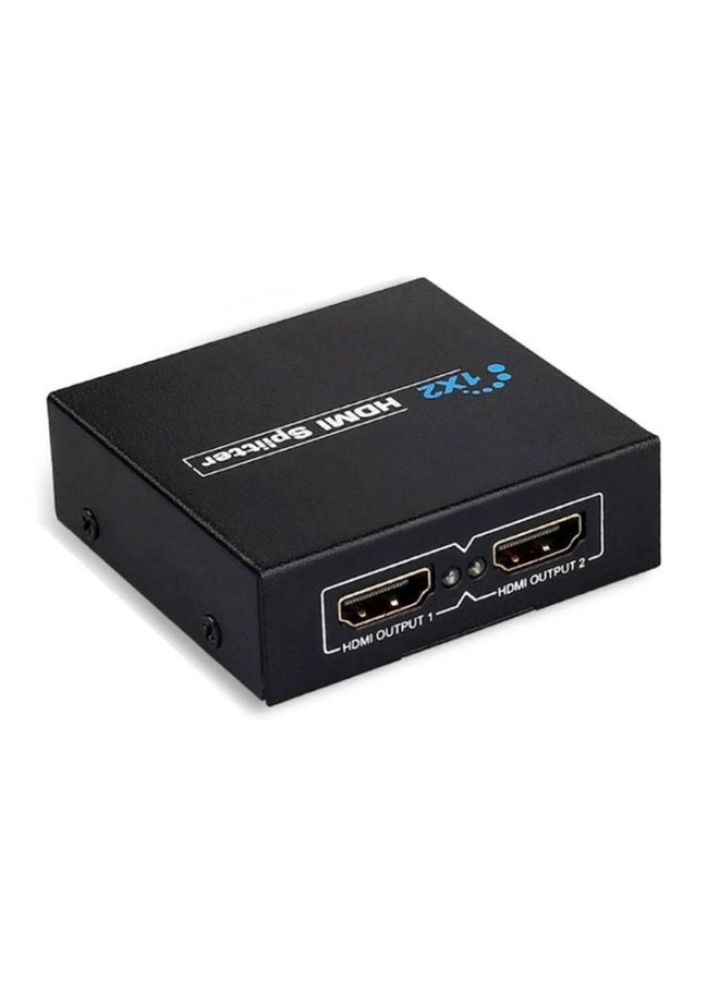 BURAQ V1.3 1x2 HDMI Splitter(Black) - Image 1