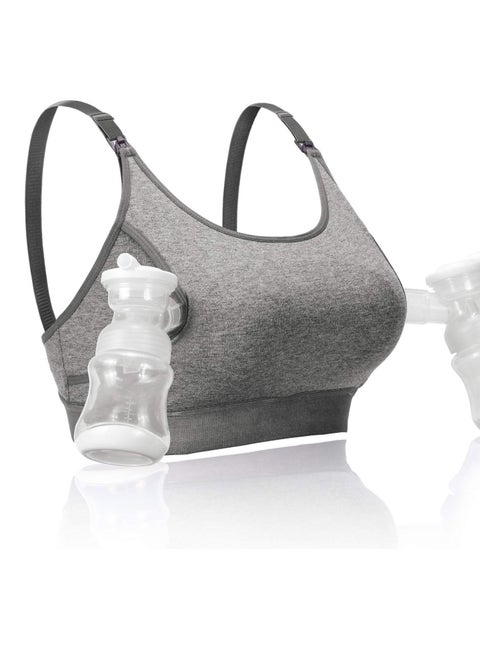 Hands Free Pumping Bra, Adjustable Breast-Pump Holding and Nursing Bra