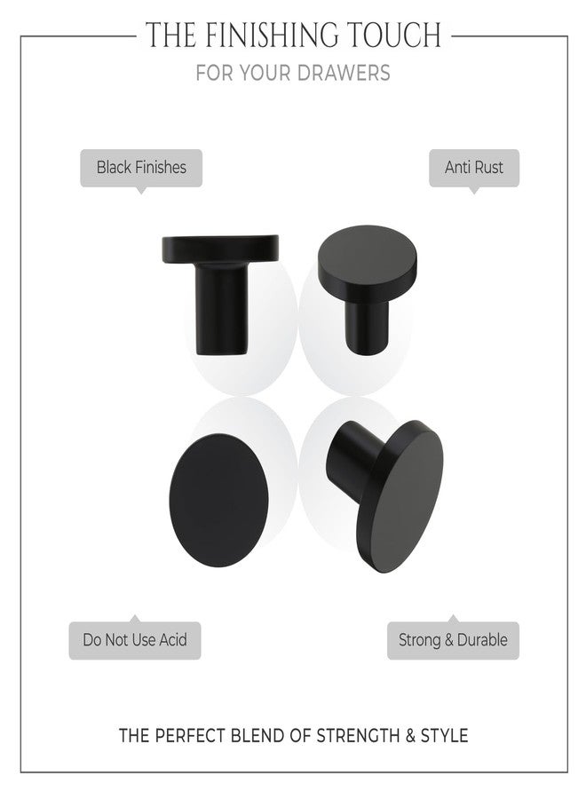 LAPO 3 Piece Drawer Knobs for Home & Office - Durable and Elegant Stainless Steel Door Knob for Cabinets, Cupboards & Dressers (Black Finish) - Image 5