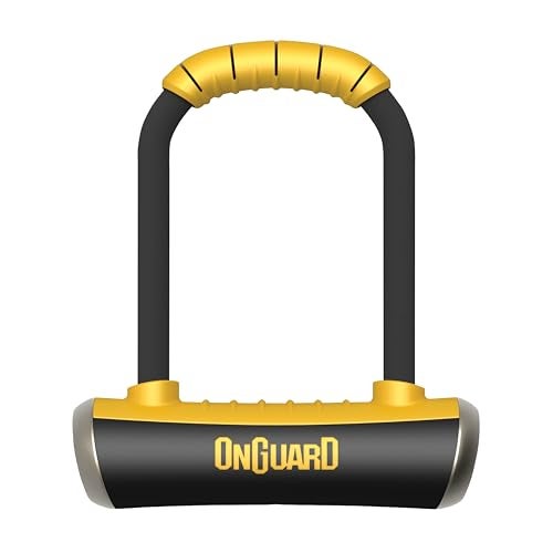 Onguard Pitbull Medium U-Lock – 14 mm Hardened Steel Shackle, 240 x 170 mm Frame, X4P Quad Lock, Z-Cylinder, TriRadius Design, 5 Keys (1 LED) & Mount Bracket - Image 1