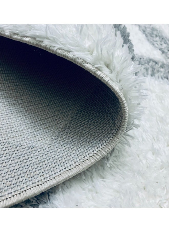 HANDPICKED FURNITURE Handpicked Furniture Fluffy Grey Rug, Ultra Soft Area Carpets For Bed Room, Living Room, And Dining Room, Antislip Floor Carpets, Easy To Clean, Made In Turkey, Rectangle  - Image 5
