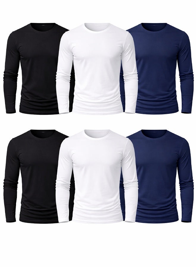 دايس طقم تيشيرتات رجالي كم طويل قطني (6 قطع) - Image 1