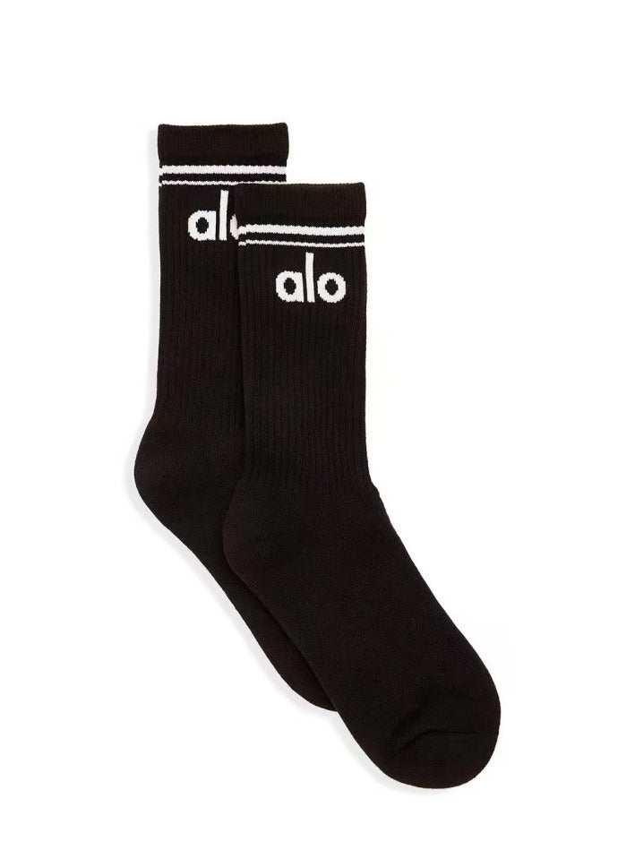 Alo Yoga Meia  Unisex Half-Crew Throwback Long tube - Image 2