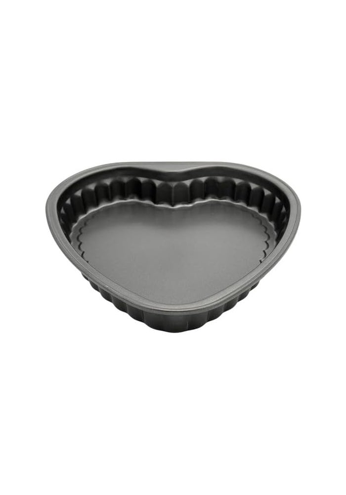 بي آند دي صينية كيك على شكل قلب غير لاصقة – مصنوعة من فولاذ كربوني أسود، مثالية لتحضير حلويات  متنوعة - Image 2