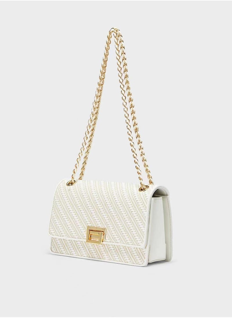 Charles & Keith Charles & Keith Chain Small Square Bag Shoulder Bag Crossbody Bag  - Image 2