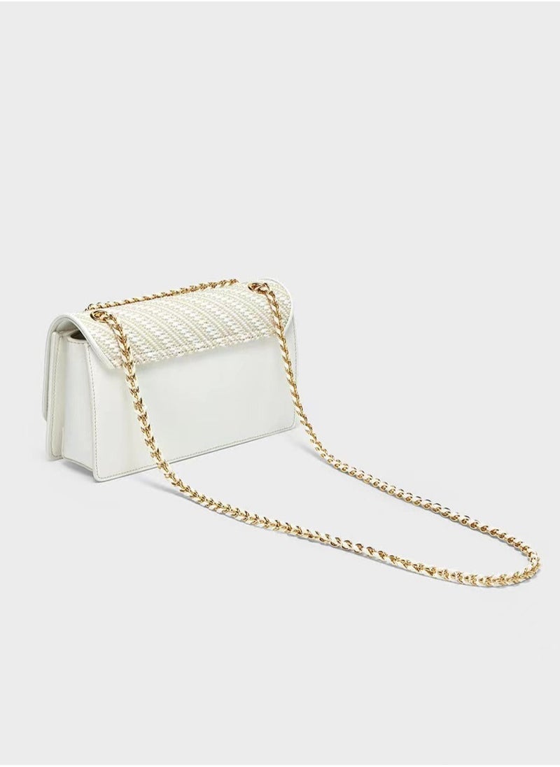 Charles & Keith Charles & Keith Chain Small Square Bag Shoulder Bag Crossbody Bag  - Image 4
