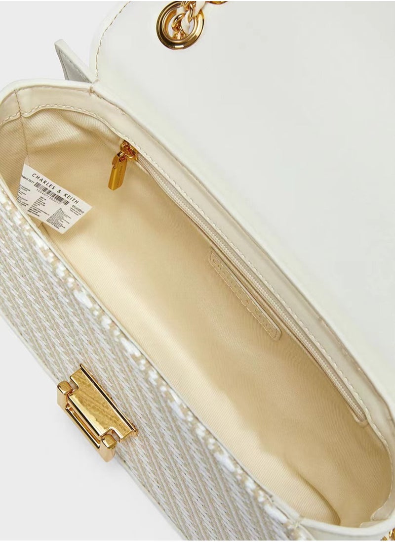 Charles & Keith Charles & Keith Chain Small Square Bag Shoulder Bag Crossbody Bag  - Image 3