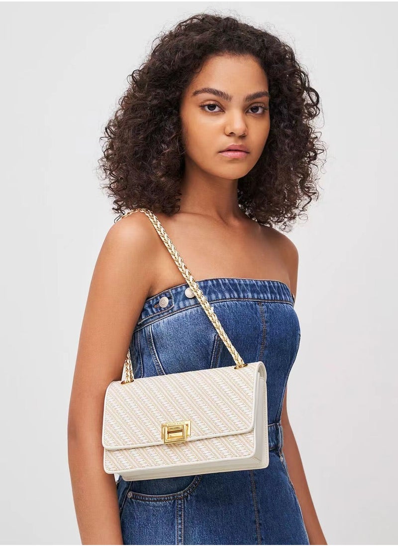 Charles & Keith Charles & Keith Chain Small Square Bag Shoulder Bag Crossbody Bag  - Image 5