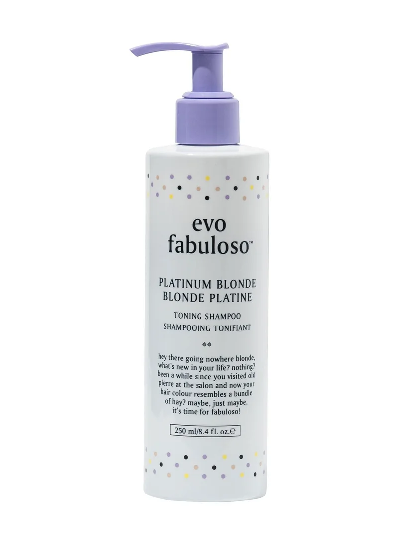 EVO Evo Fabuloso Platinum Blonde Toning Shampoo 250ml