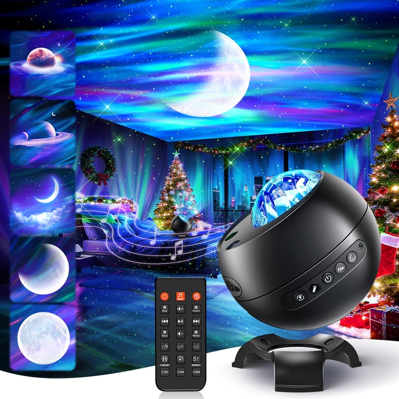 One Fire Northern Lights Projector 715 Year Old Boy Birthday Gifts for Him Galaxy Projector for Bedroom 300Colors Modes Aurora Light15White Noise Sound Machine Bluetooth Star Projector Galaxy Lights - Image 2