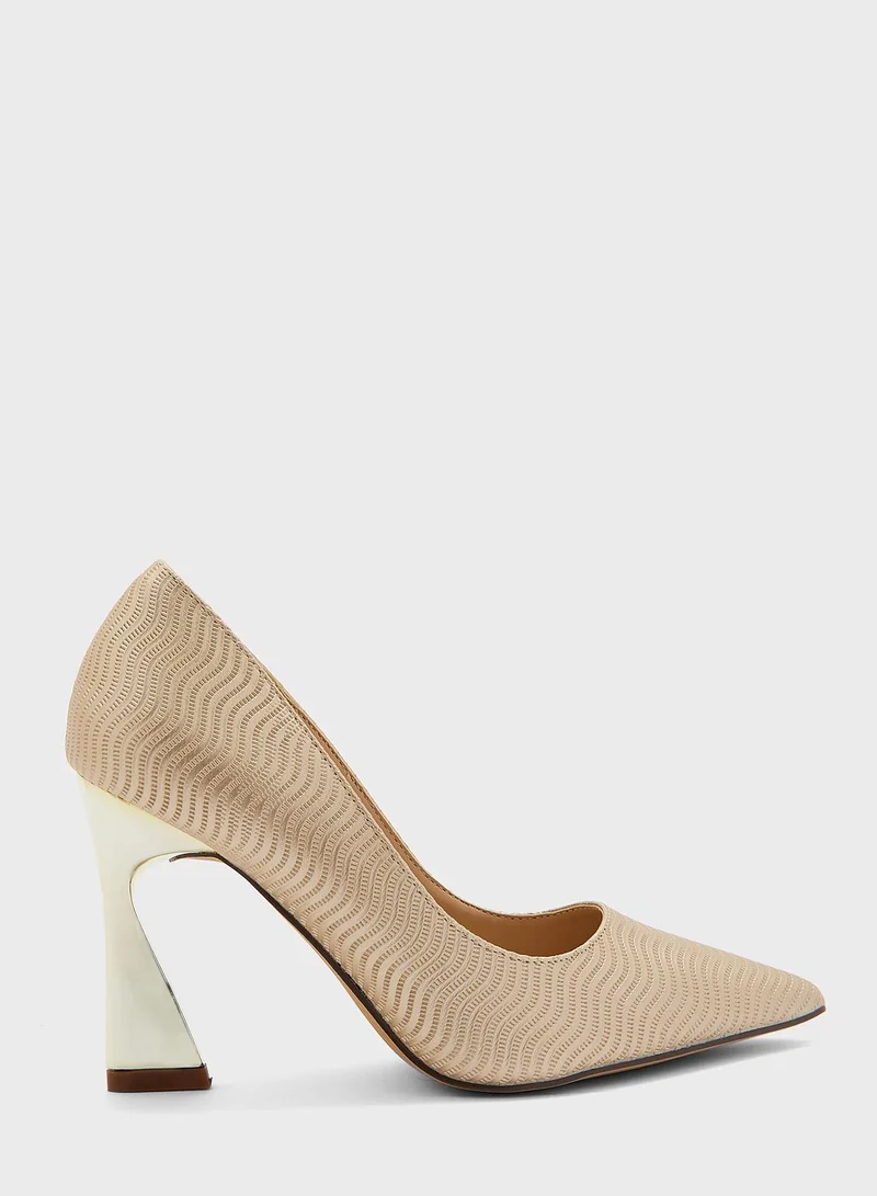 ELLA Curved Heel Pointed Pump