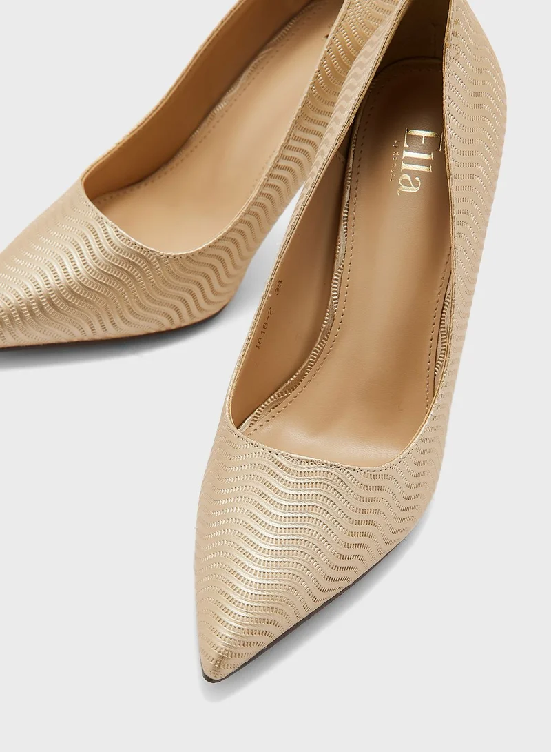 ELLA Curved Heel Pointed Pump
