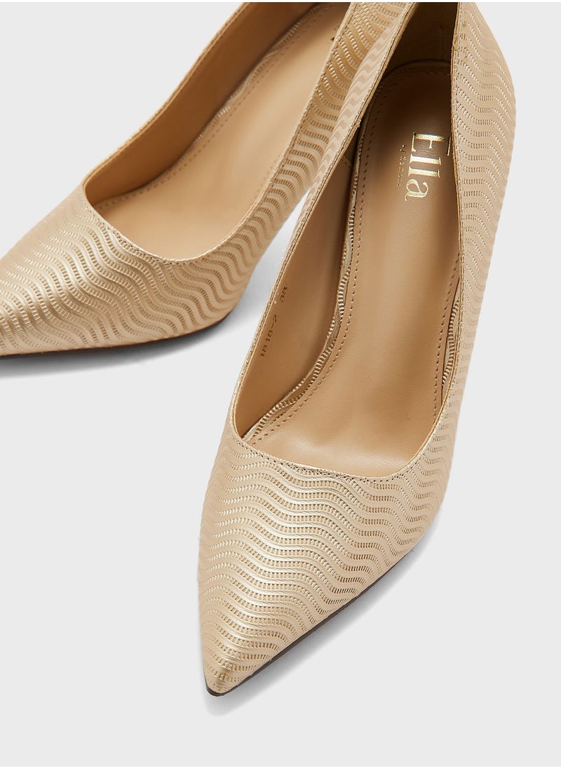 ELLA - Curved Heel Pointed Pump - Image 1