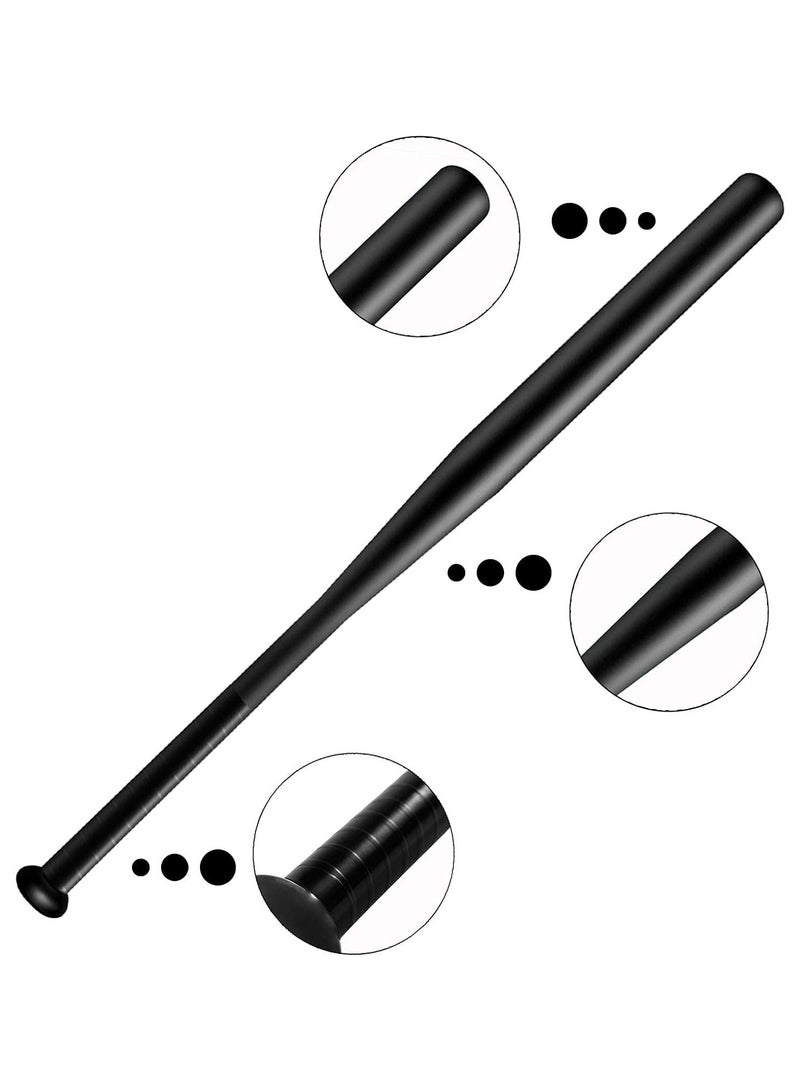 بات مضرب بيسبول من الألومنيوم بطول 34 بوصة للتدريب على البيسبول والسوفتبول والدفاع عن النفس، أسود - Image 4