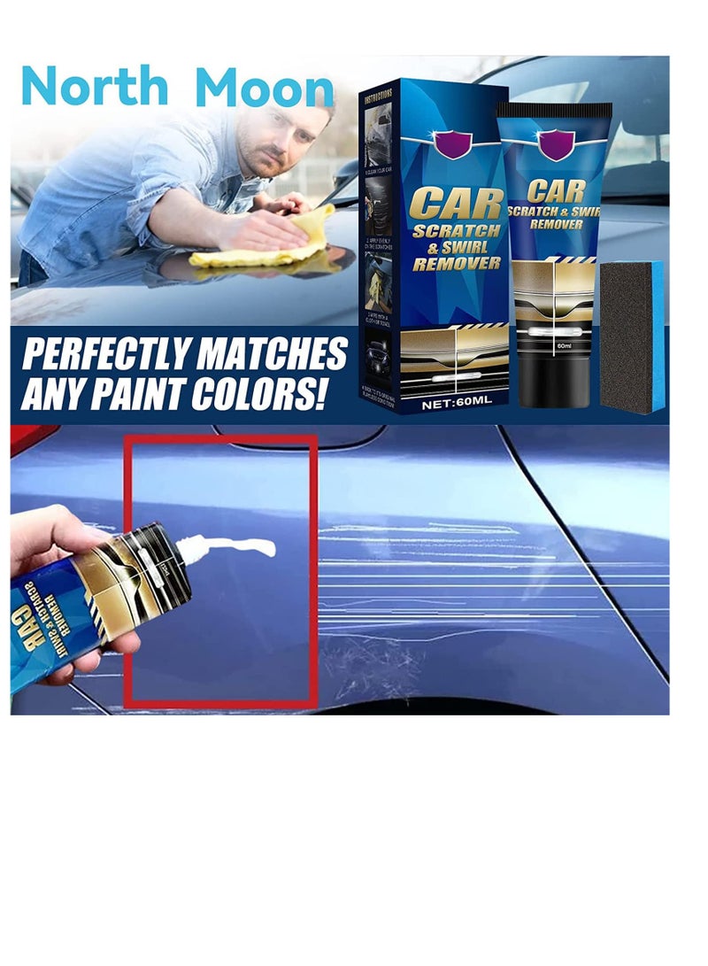 SYOSI Car Scratch Remover Kit, 2 Pcs 120ml Car Scratch Repair Paste, Scratch Removal Paste for Repairing Car Scratches, Car Maintenance and Refurbishment Paint Scratch Polishing Repair Paste - Image 5