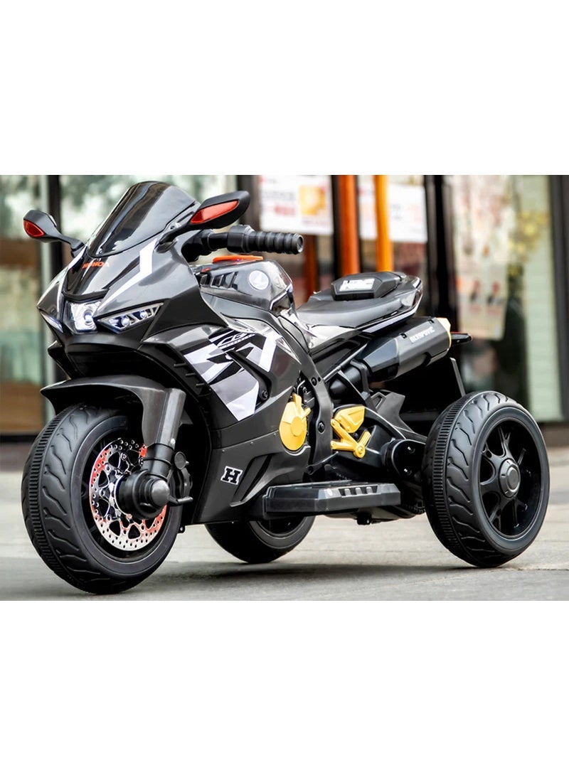 DEHKAH Kids' Electric Ride-On Motorcycle Trike, 6V 4AH Battery, 380W Motor, 3-Wheel Design with LED Lights & Music - Image 5