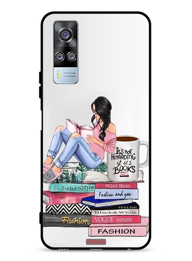 Tolwak vivo Y53s 4G Protective Case Cover Girl And Fashion Books Art - Image 1