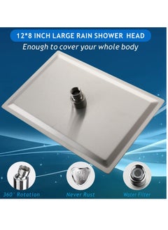 WENTCCION Shower Head High Pressure Rain Premium Quality Luxury Design 1Min Install Easy Clean Adjustable Replacement for Your Bathroom Shower Heads  - Image 5