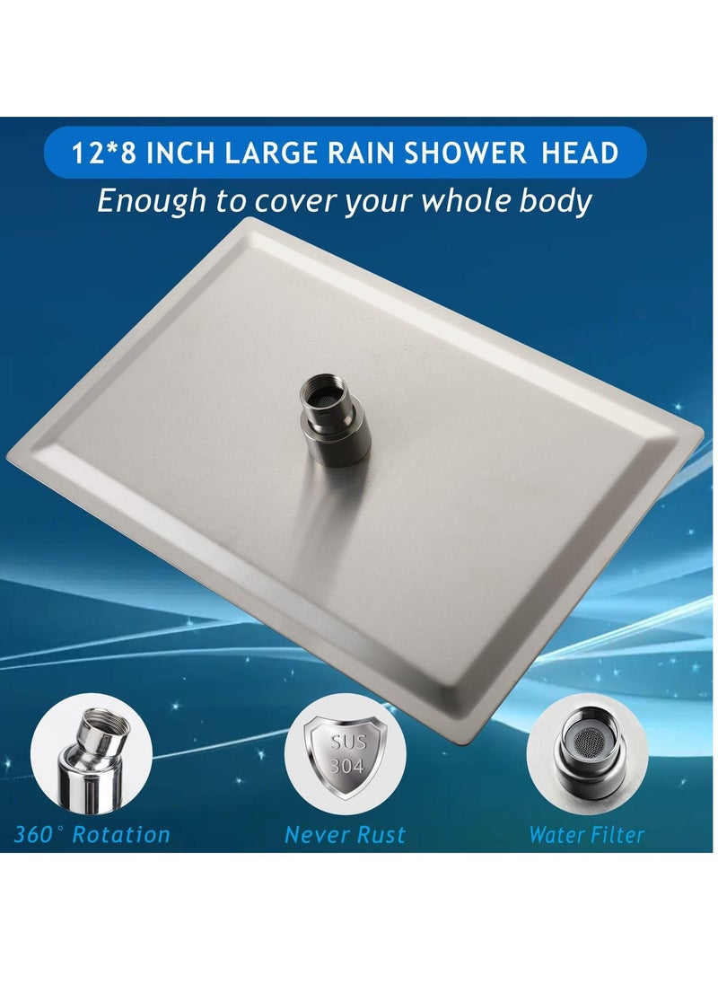 WENTCCION Shower Head High Pressure Rain Premium Quality Luxury Design 1Min Install Easy Clean Adjustable Replacement for Your Bathroom Shower Heads  - Image 5