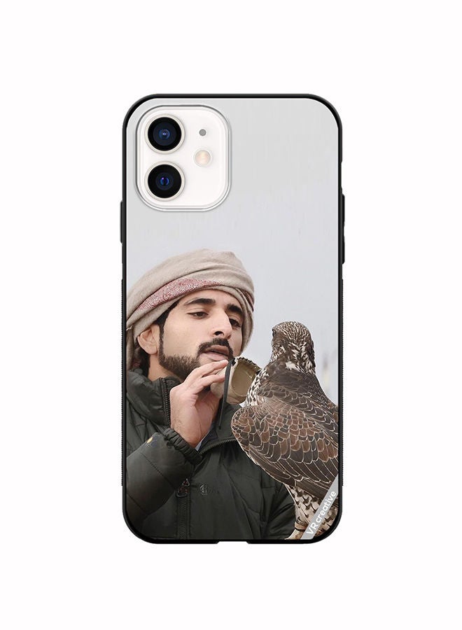 VR CREATIVE Protective Case Cover For Apple iPhone 12 mini Sheikh Hamdan Loving His Eagle Design Multicolour - Image 1