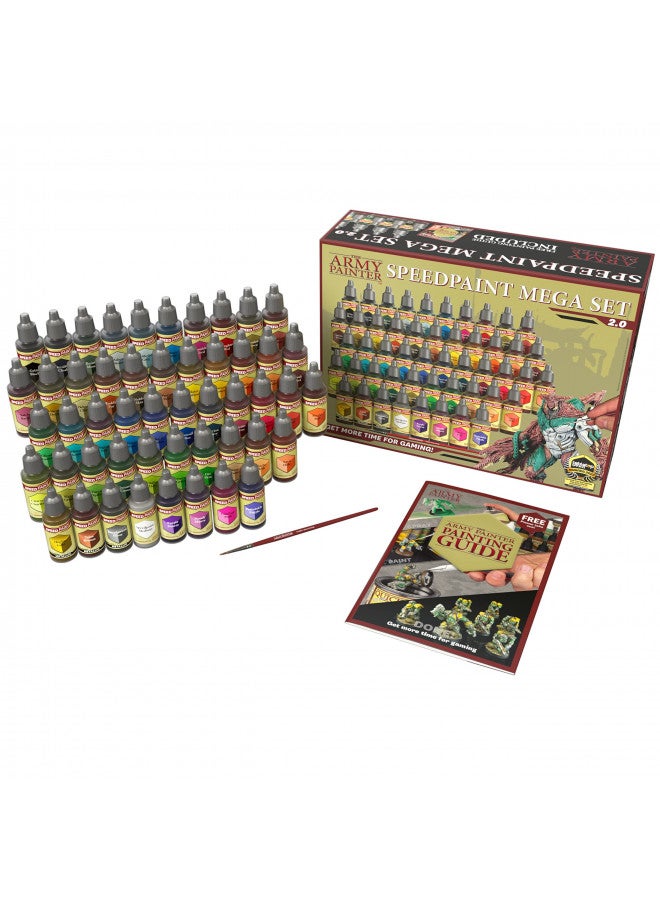 The Army Painter Speedpaint Mega Set 2.0+ - 50x18ml Speedpaint Set with 42 Colors, 3 Metallics, Medium, Mixing Balls - Image 2