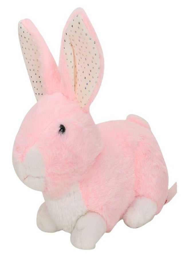 STRIDERS لعبة أرنب ستريدرز القطيفة الناعمة للأطفال - وردي | حيوان محشو لطيف للأطفال | أرنب محبب ومحبوب للبنات والأولاد | لعبة قطيفة ناعمة وآمنة ورائعة - Image 2
